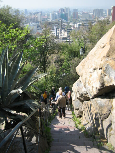 Cerro Santa Lucia stairs