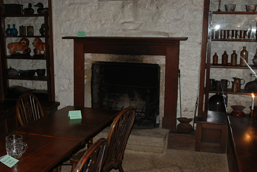 Cottage interior at Pendarvis