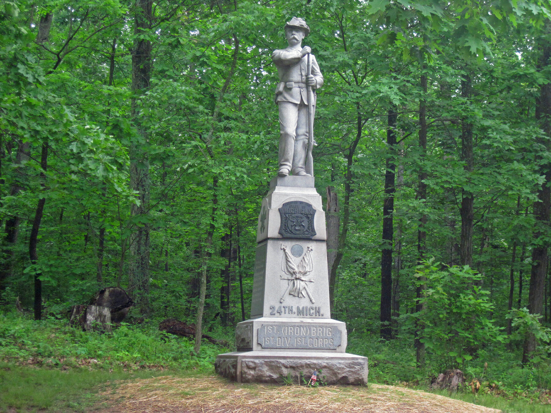 24th Michigan monument Gettysburg
