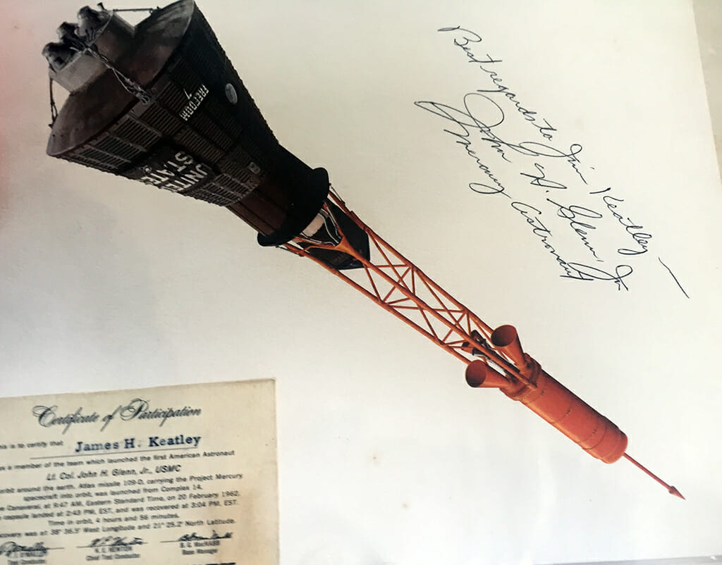 Jim Keatley John Glenn orbit