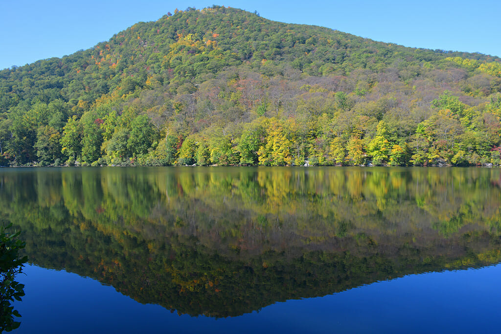 Bear Mountain reflected in Hessian Lake