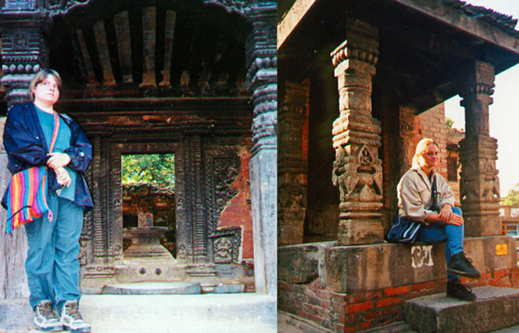 Sandra and Sally in Bhaktapur