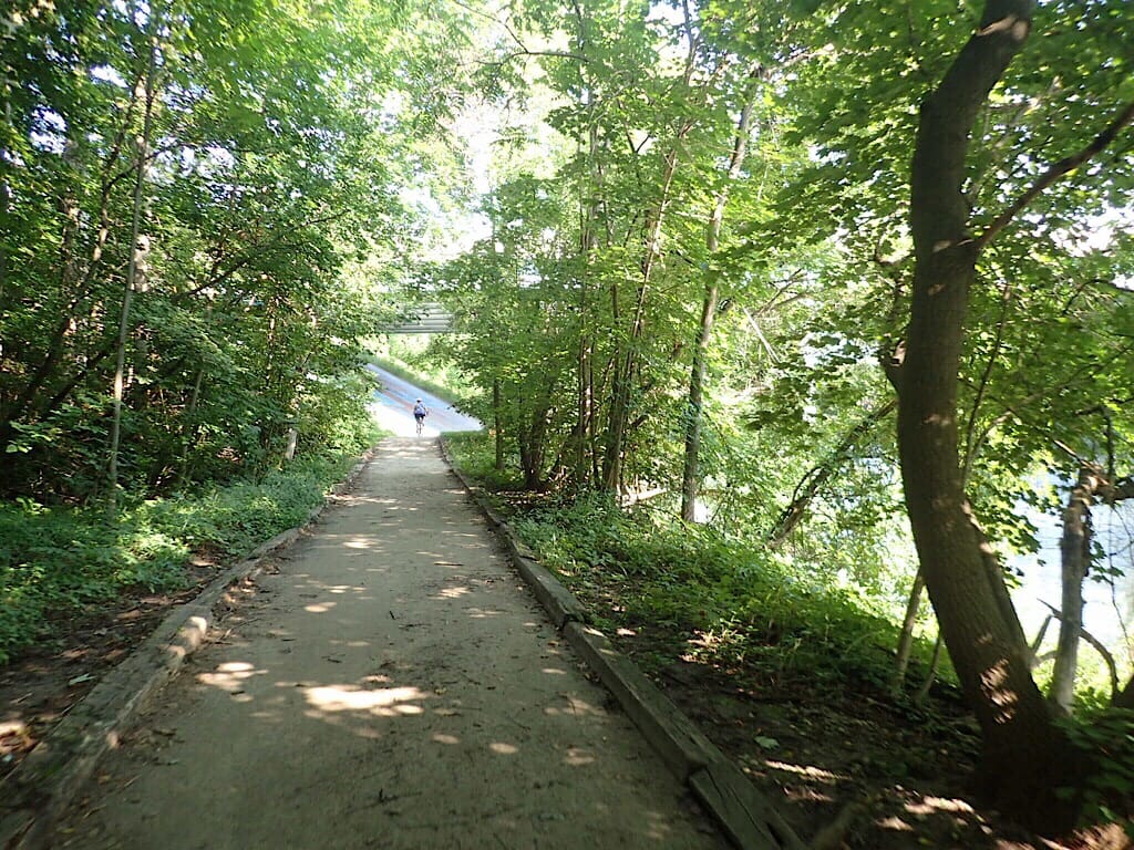 Dirt portion of Big Rapids Riverwalk