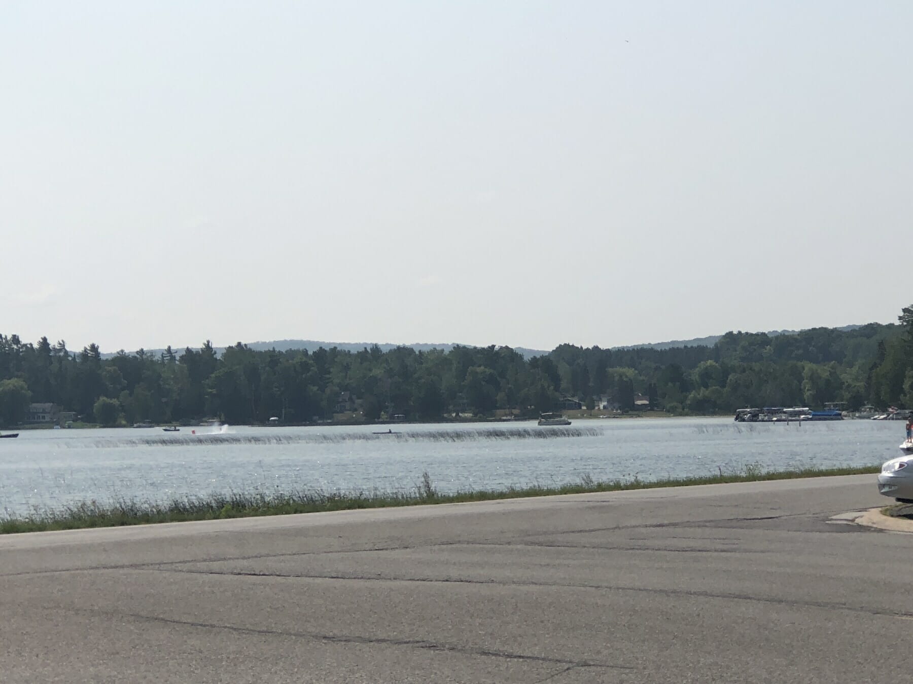 Racers on Crooked Lake in Conway