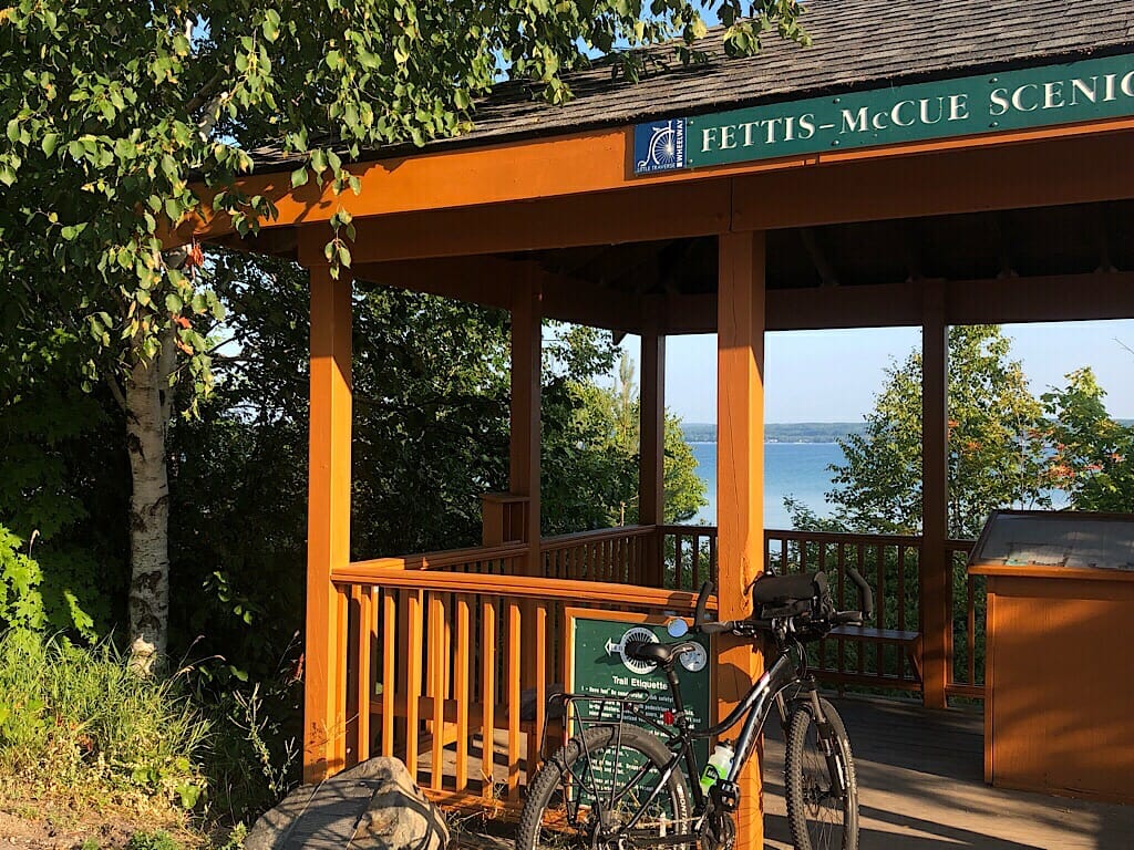 Stop along the Little Traverse Wheelway 