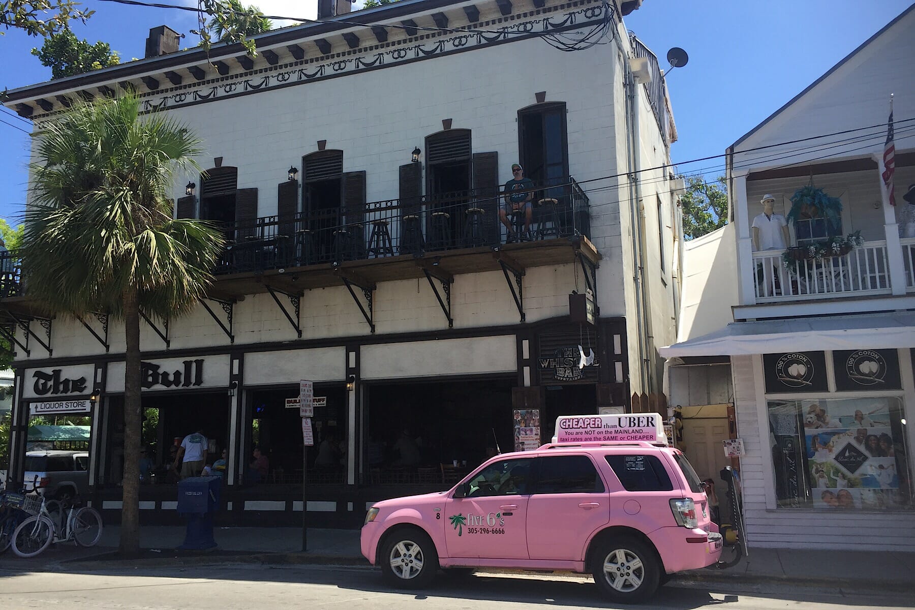 Key West pink taxi