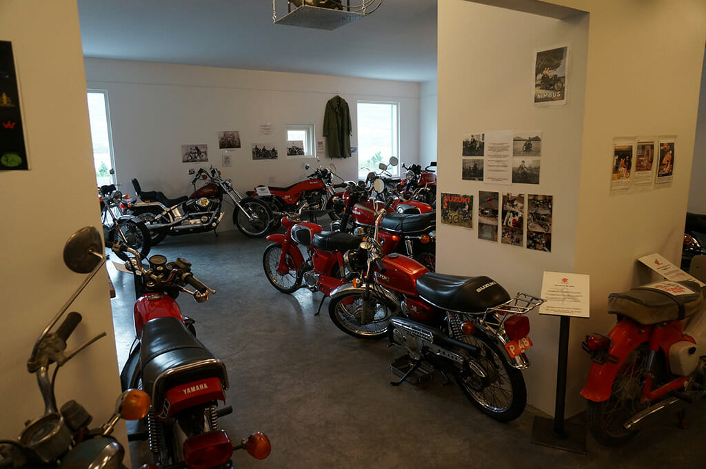 Vintage Japanese bikes in Iceland