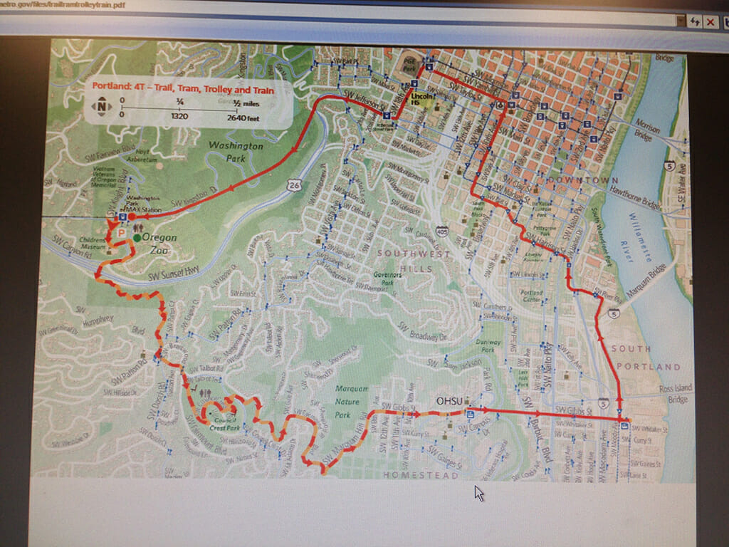 Portland 4T map online
