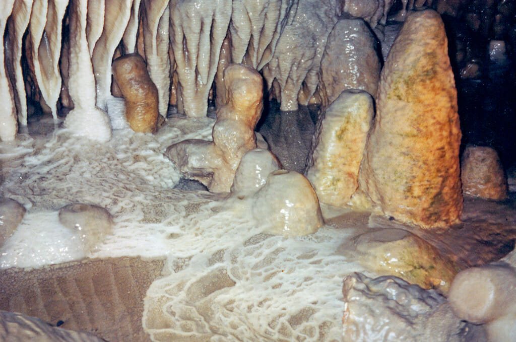 Fascinating rimstone in Seneca Caverns
