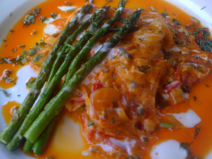 Shrimp and grits at the Mountain Magnolia