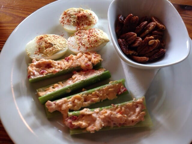 Southern canapes at The Basics in the Cotton Exchange