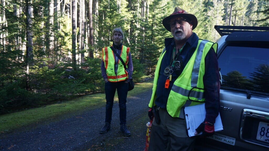 Steve goes over safety in the woods