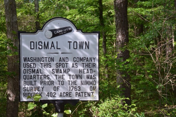 Dismal Town marker