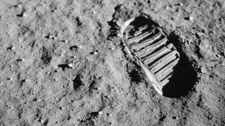 First footprints on the moon Apollo 11 NASA